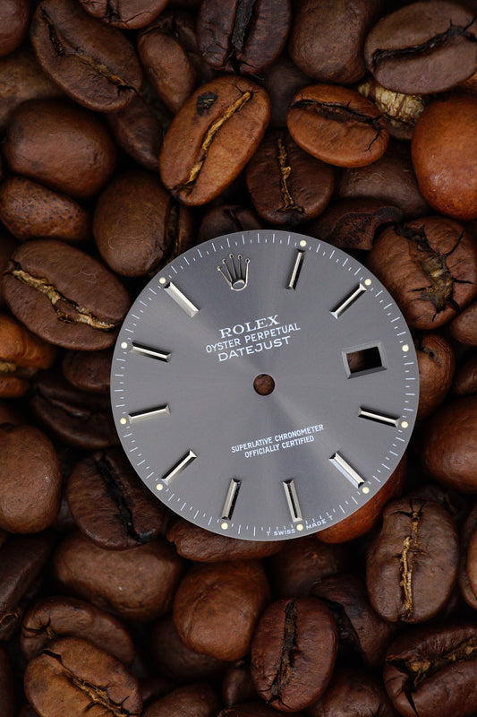 Rolex Dial NOS gray for OP Datejust 36 mm 16014 | 16200 | 16234 Tritium Rare Grey Index Dial