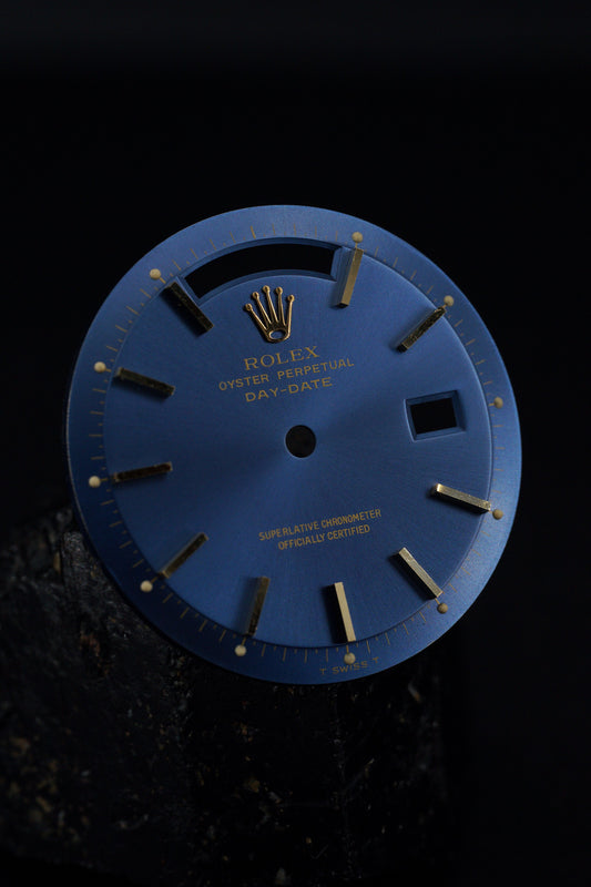 Rolex Zifferblatt Blau für Day-Date 1803 | 1802 Tritium (Blue Stick Dial)