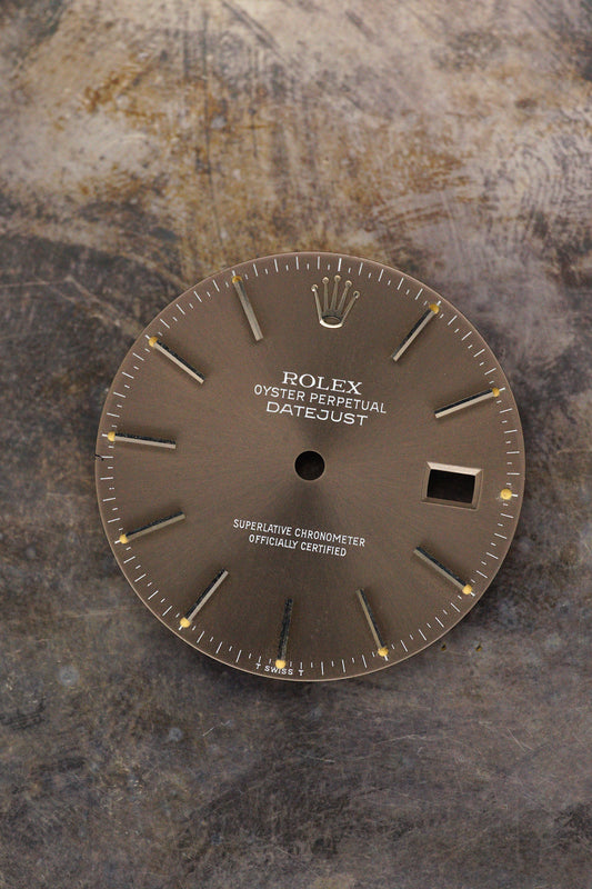 Rolex Taupe Zifferblatt für OP Datejust 36 mm 16234 | 16030 | 16200 Tritium