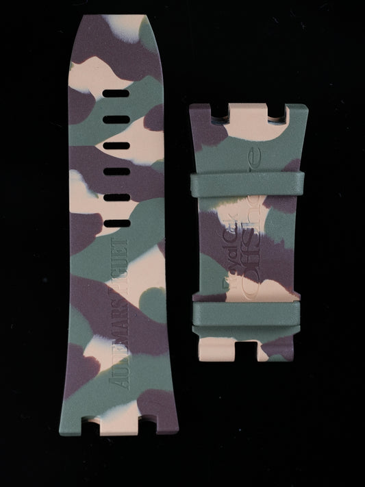 Audemars Piguet NOS Fancy Green Rubber strap for Diver 26703ST.OO.A038CA.01