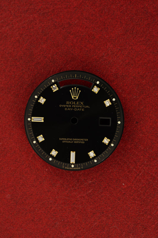 Rolex NOS Black Diamond Dial for Day-Date 1803 | 1802 Tritium