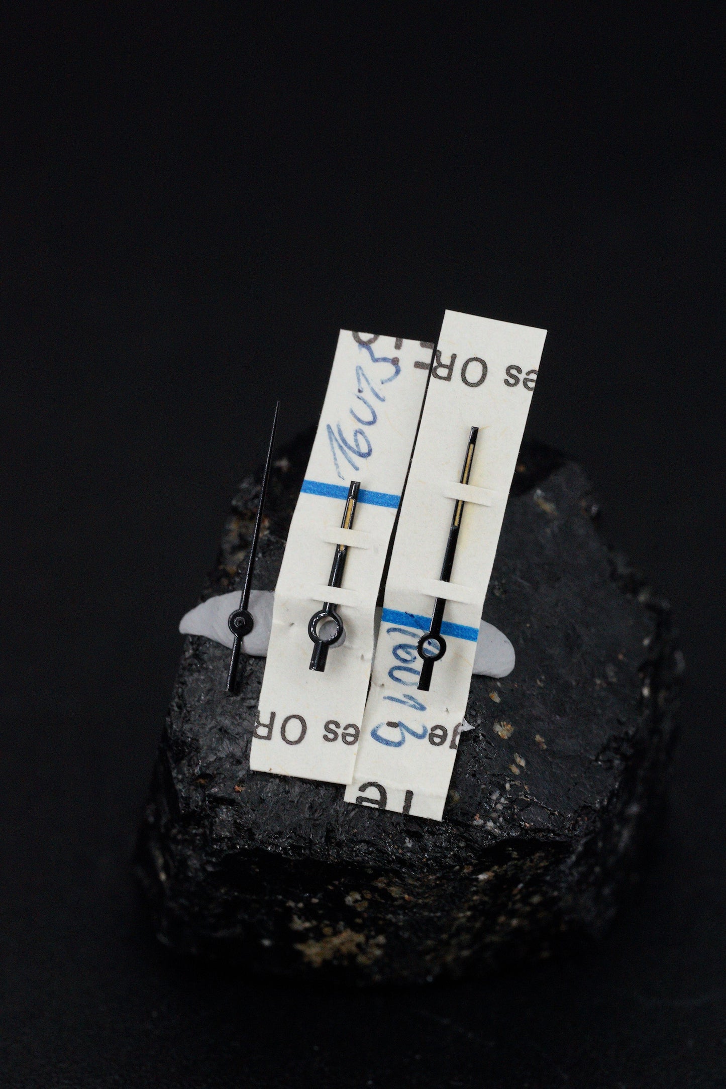 Rolex NOS "Buckley" Black Hand Set for Datejust 16000 | 16030 | 16014 | 17000 | 17014 | 17013 Tritium