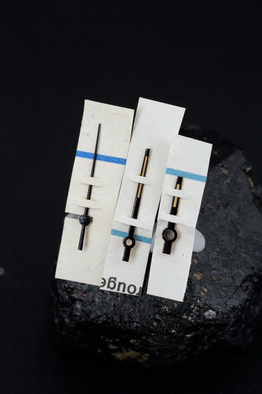 Rolex NOS "Buckley" Zeigersatz Schwarz für Datejust 16000 | 16030 | 16014 | 17000 | 17014 | 17013 Trtitum