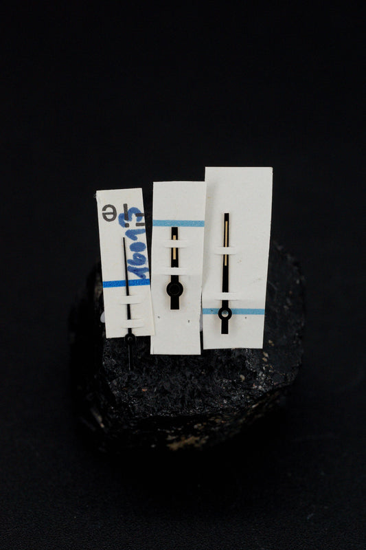 Rolex NOS "Buckley" Zeigersatz Schwarz für Datejust 16000 | 16030 | 16014 | 17000 | 17014 | 17013 Trtitum