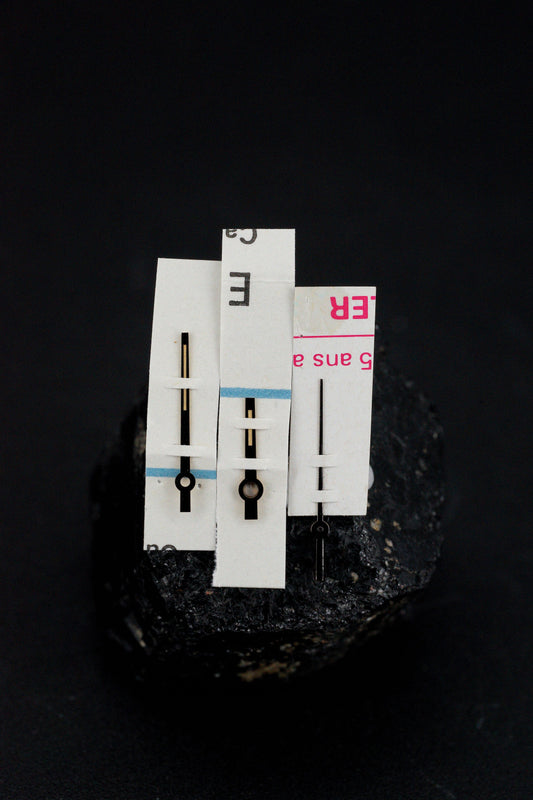 Rolex NOS "Buckley" Zeigersatz Schwarz für Datejust 16000 | 16030 | 16014 | 17000 | 17014 | 17013 Trtitum