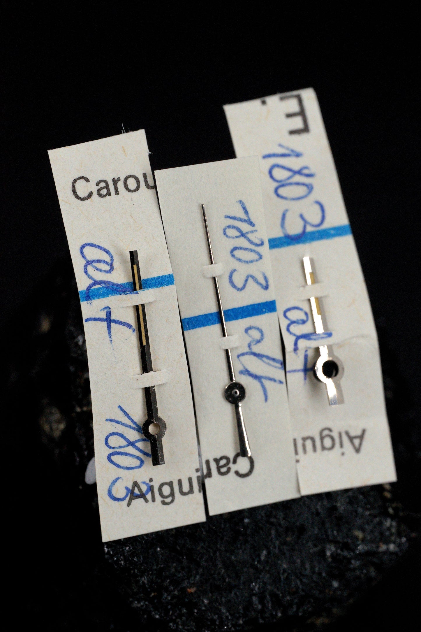 Rolex NOS Zeigersatz für Day-Date 1803 weißgold "Alte Version" Zink Sulfid