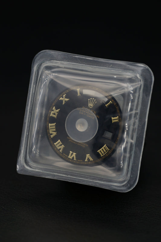ROLEX NOS DIAL BLACK “PYRAMID” FOR DAY-DATE 36 MM 18238 | 18038 | 118238 IN BLISTER (NEW)