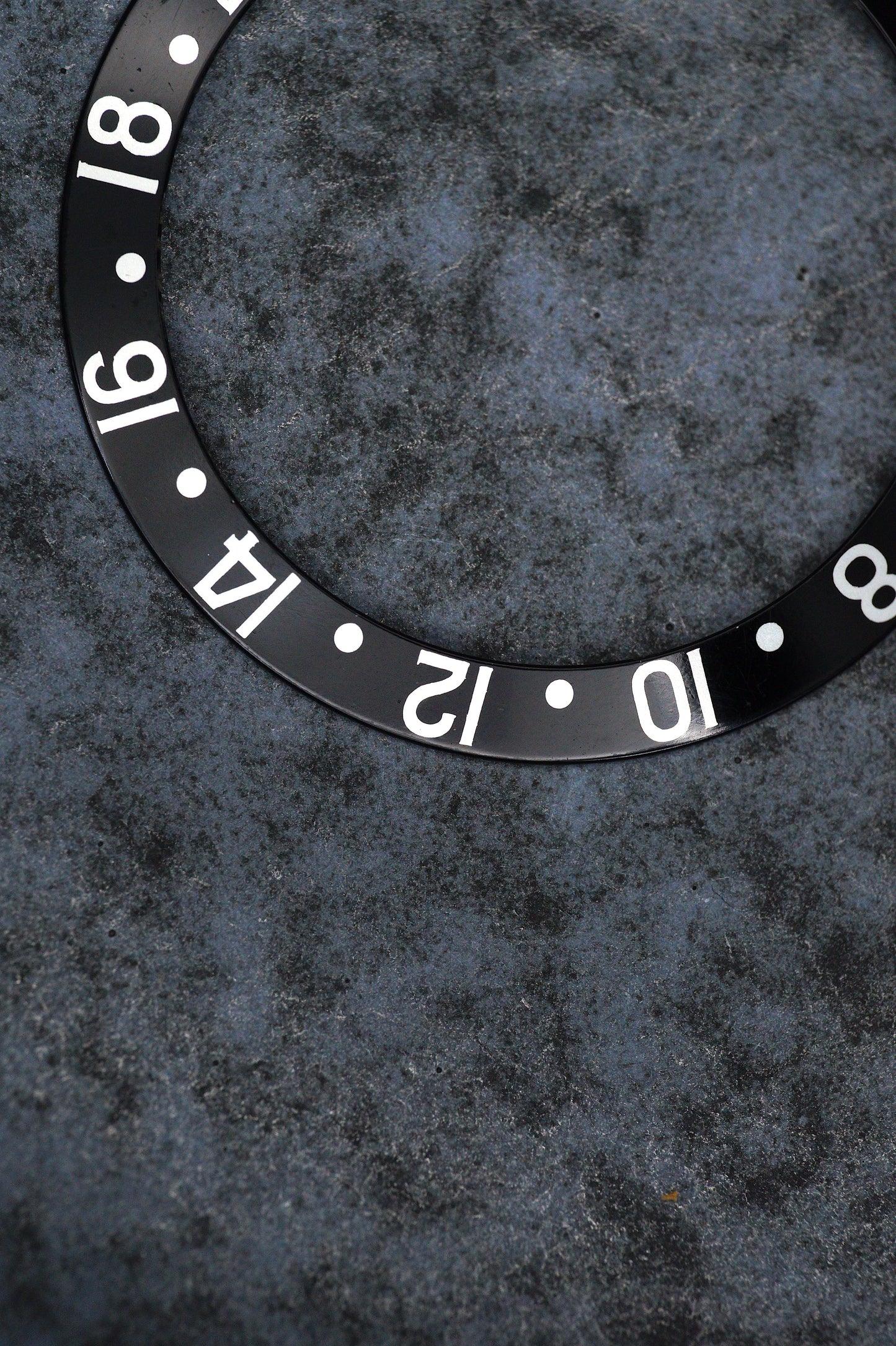 Rolex Inlay | Insert Black for GMT-Master 1675 | 16750 Plexi Models Serif