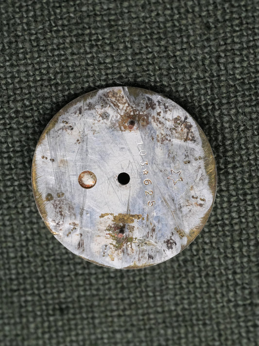 Rolex NOS Zifferblatt Silber für Oyster Gelbgold Modelle 1002 | Seltener Schriftzug