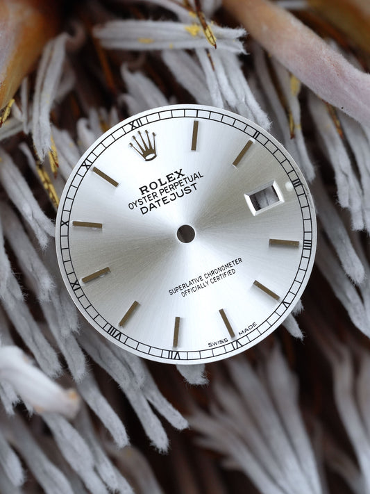 Rolex dial silver for Datejust 36mm 16234 | 16200 Luminova