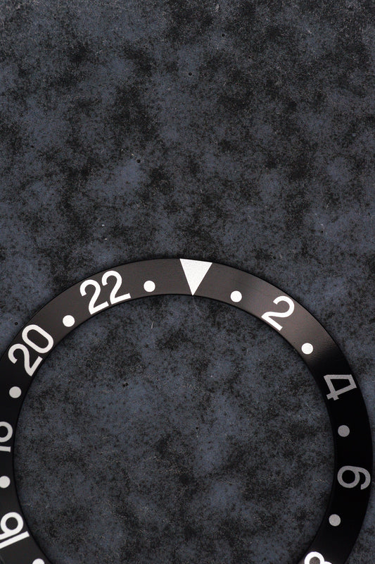 Rolex NOS Seriph Inlay | Insert | Einlage schwarz für GMT 1675 | 16750