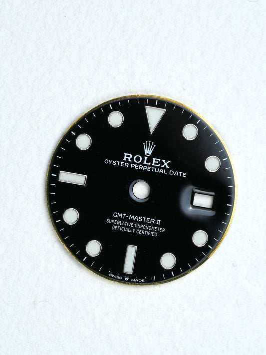 Rolex Dial for GMT Master II 126710 | 126719 “Black Dial” Chromalight