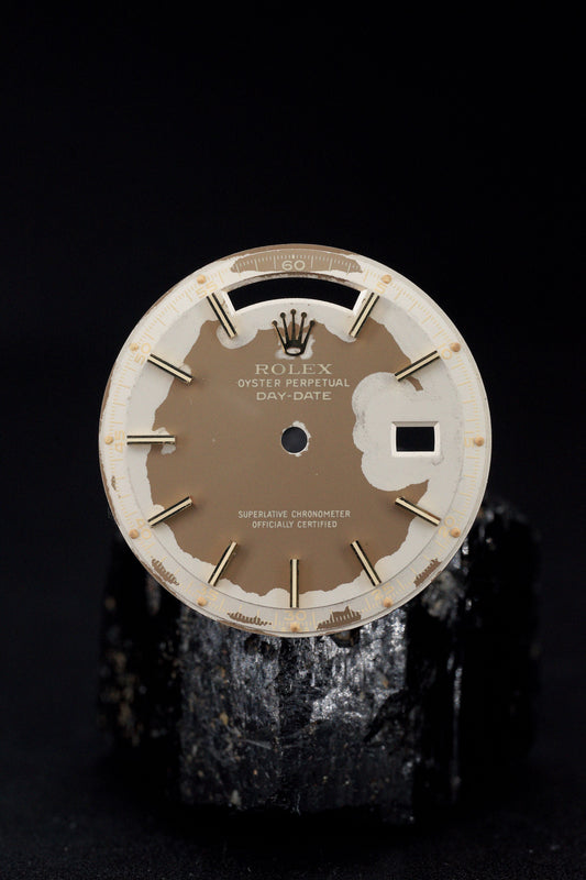 Rolex Dial "Brown Havana Camouflage" for Day-Date 1803 | 1802 Zinc Sulphide