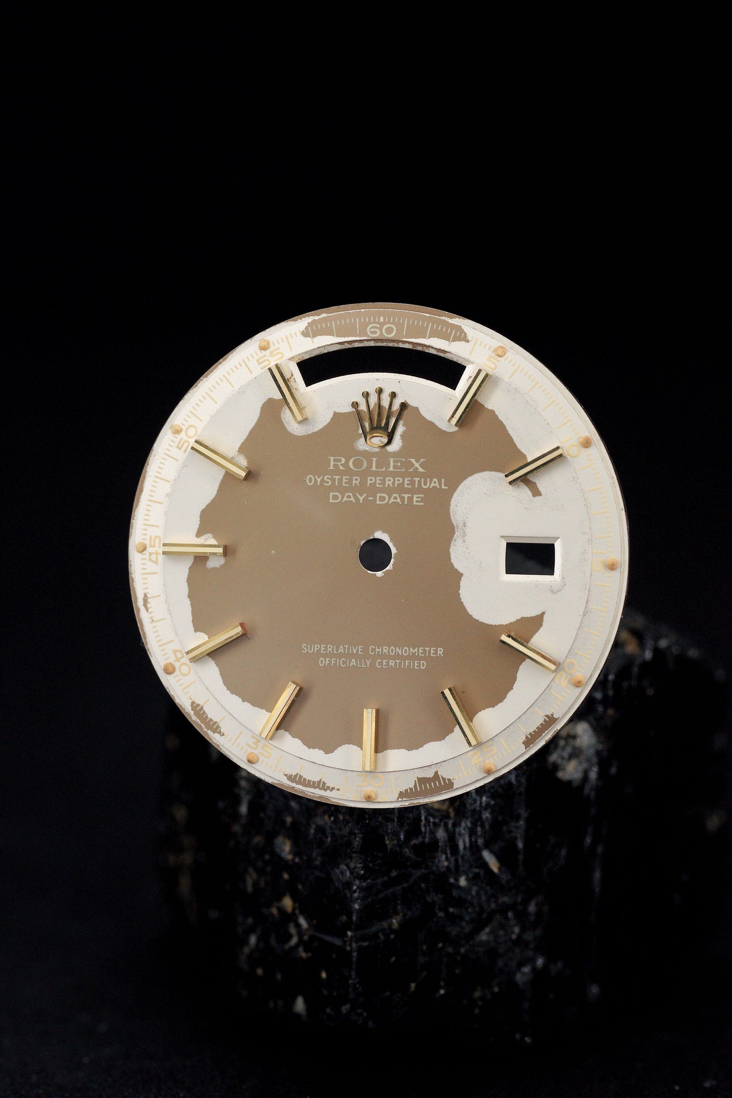 Rolex Dial "Brown Havana Camouflage" for Day-Date 1803 | 1802 Zinc Sulphide