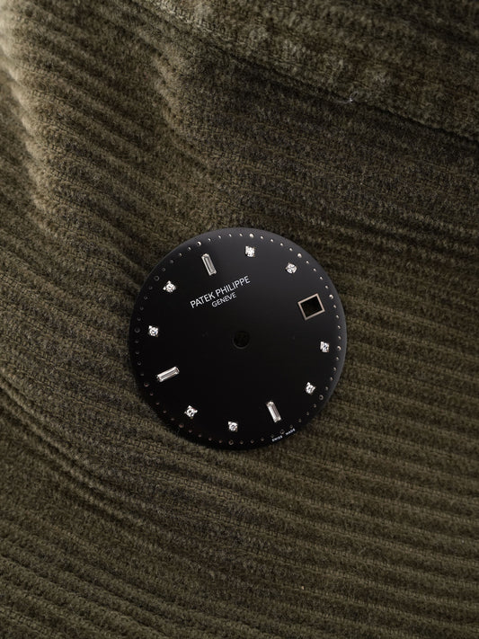 Patek Philippe Calatrava Zifferblatt schwarz diamant für 5227G | 5298P | 5297G und andere