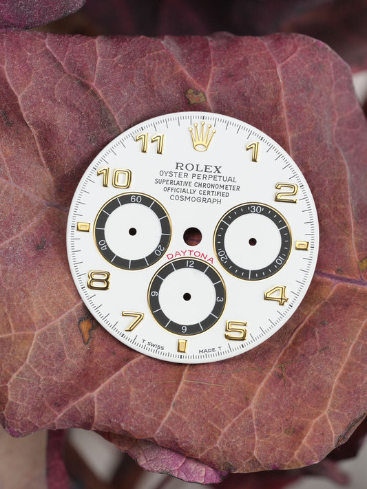 Rolex White Roman Dial for Zenith Daytona 16523 | 16528 Tritium