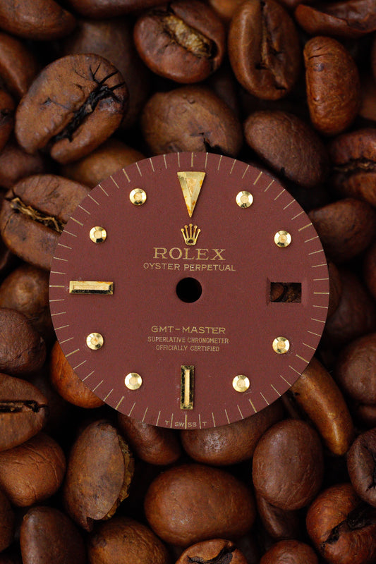Rolex "Matte Brown Nipple Dial" for GMT-Master 1675/8 & 1675/3 Tritium