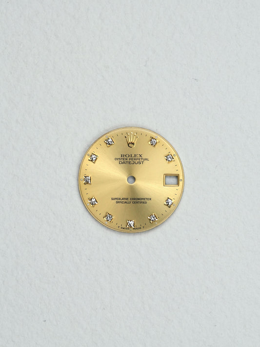 Rolex gold diamond dial for OP Datejust 31 mm 68243 | 68273 | 68273 Tritium