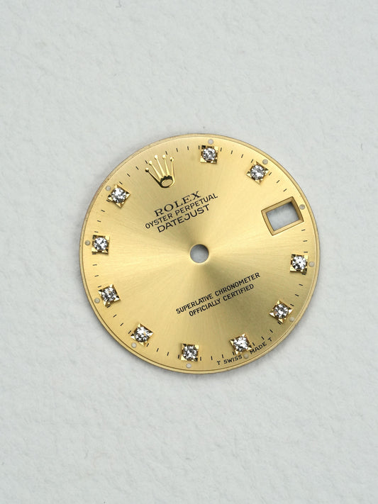 Rolex gold diamond dial for OP Datejust 31 mm 68243 | 68273 | 68273 Tritium