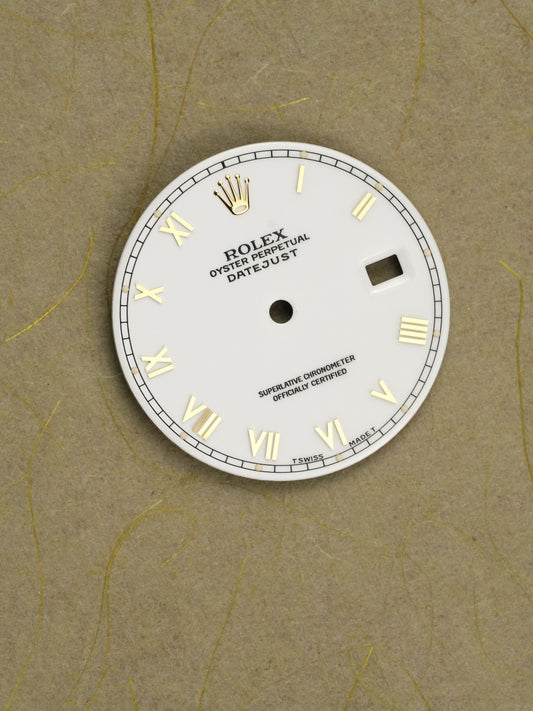 Rolex "White Roman" Zifferblatt weiß für OP Datejust 36 mm 16013 | 16018 | 16233 | 16238 Tritium