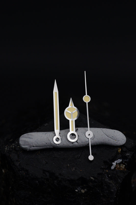 Rolex Hand set for Submariner 1680 & Sea-Dweller 1665 Tritium Vanilla Cream Patina