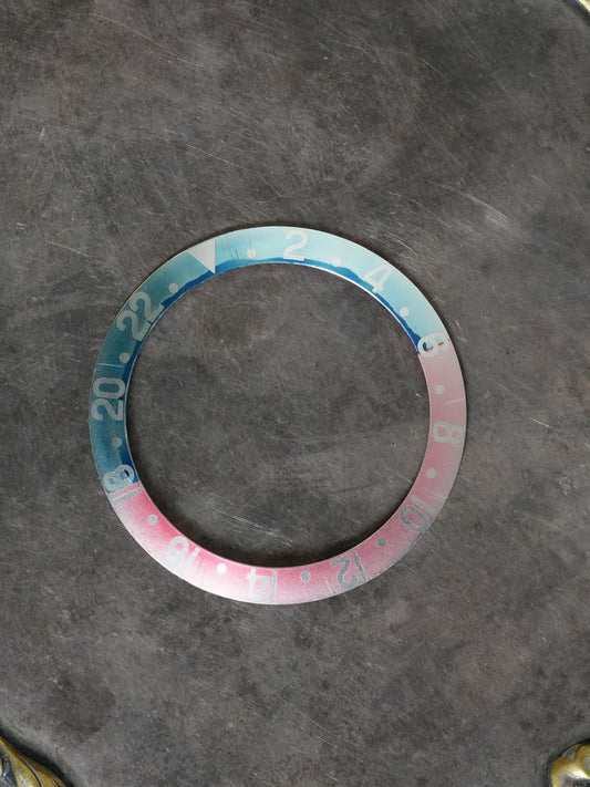 Rolex Inlay | Insert Mega fat font Pepsi Red back Serif “Ghost Effect” for GMT-Master 1675 | 16750