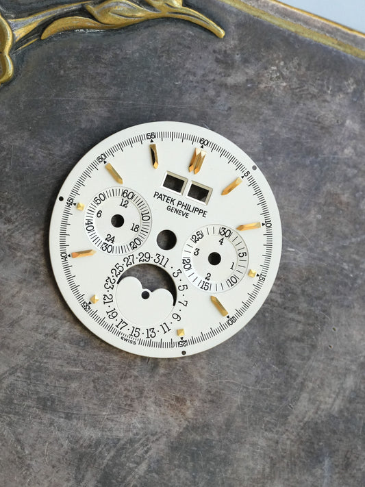 Patek Philippe 3970J Silver Singer Dial for Perpetual Calendar Chronograph Grand Complications in 18K Yellow Gold