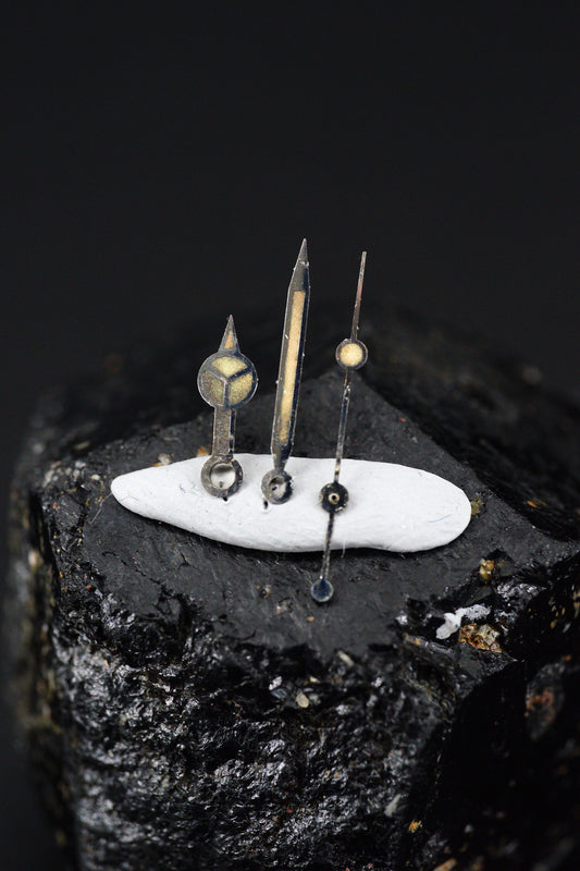 Rolex curved Zinc | Zink Sulfide Zeigersatz für frühe Submariner 5512 | 5513 64-68