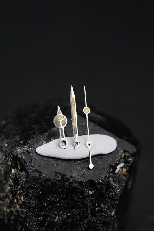 Rolex curved Zinc | Zink Sulfide Zeigersatz für frühe Submariner 5512 | 5513 64-68