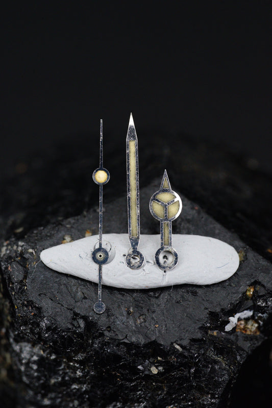 RARE - Rolex curved Zinc | Zink Sulfide Zeigersatz für frühe Submariner 5512 | 5513 64-68