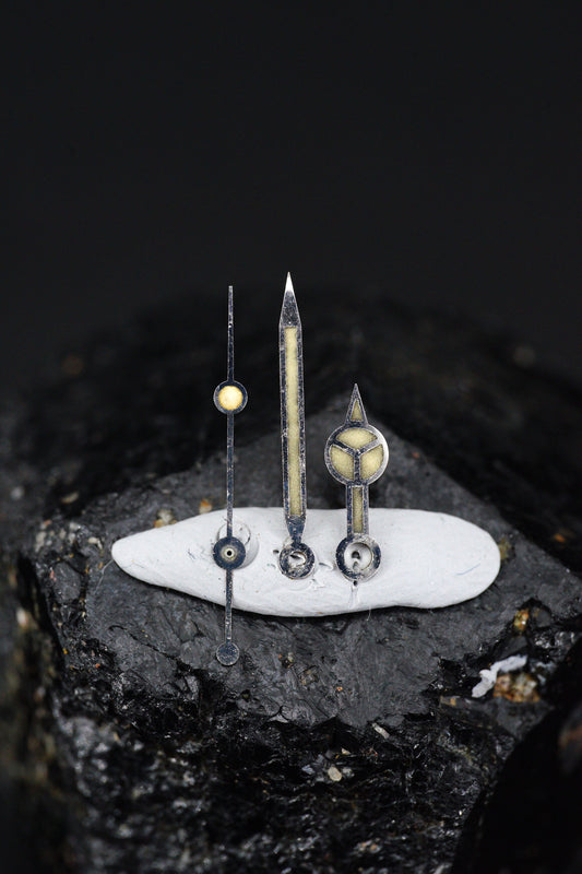 RARE - Rolex curved Zinc | Zink Sulfide Zeigersatz für frühe Submariner 5512 | 5513 64-68