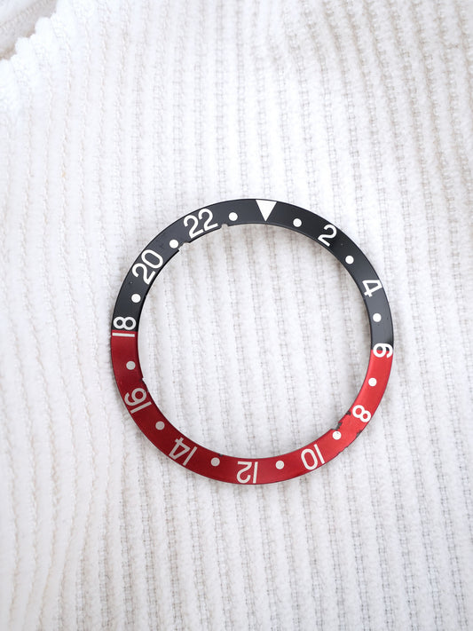Rolex Inlay Schwarz Rot ("Coke") für GMT-Master 16700 | 16710 | 16760