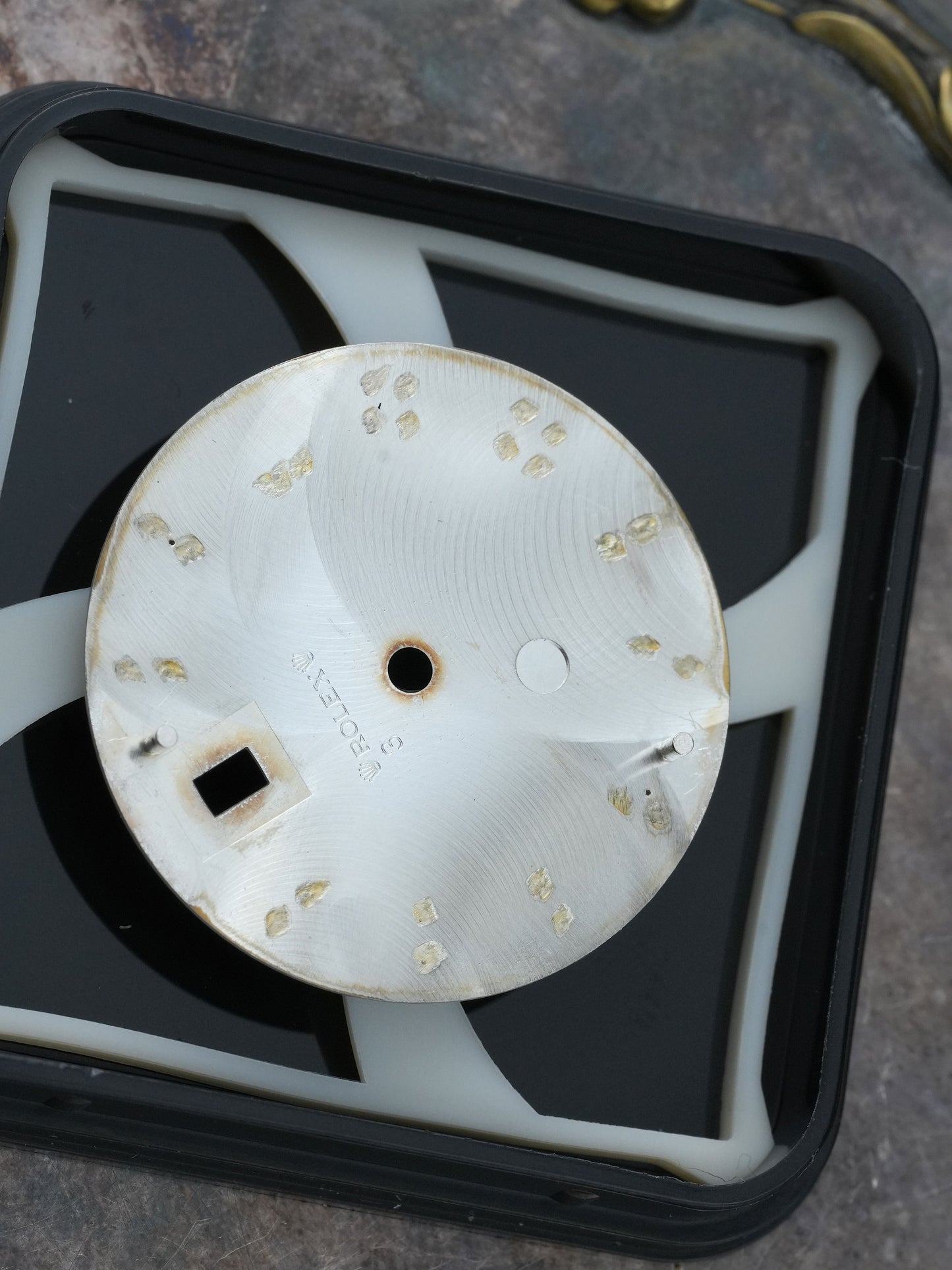 Rolex dial “internet” beige / white for OP Datejust 16200 | 16234