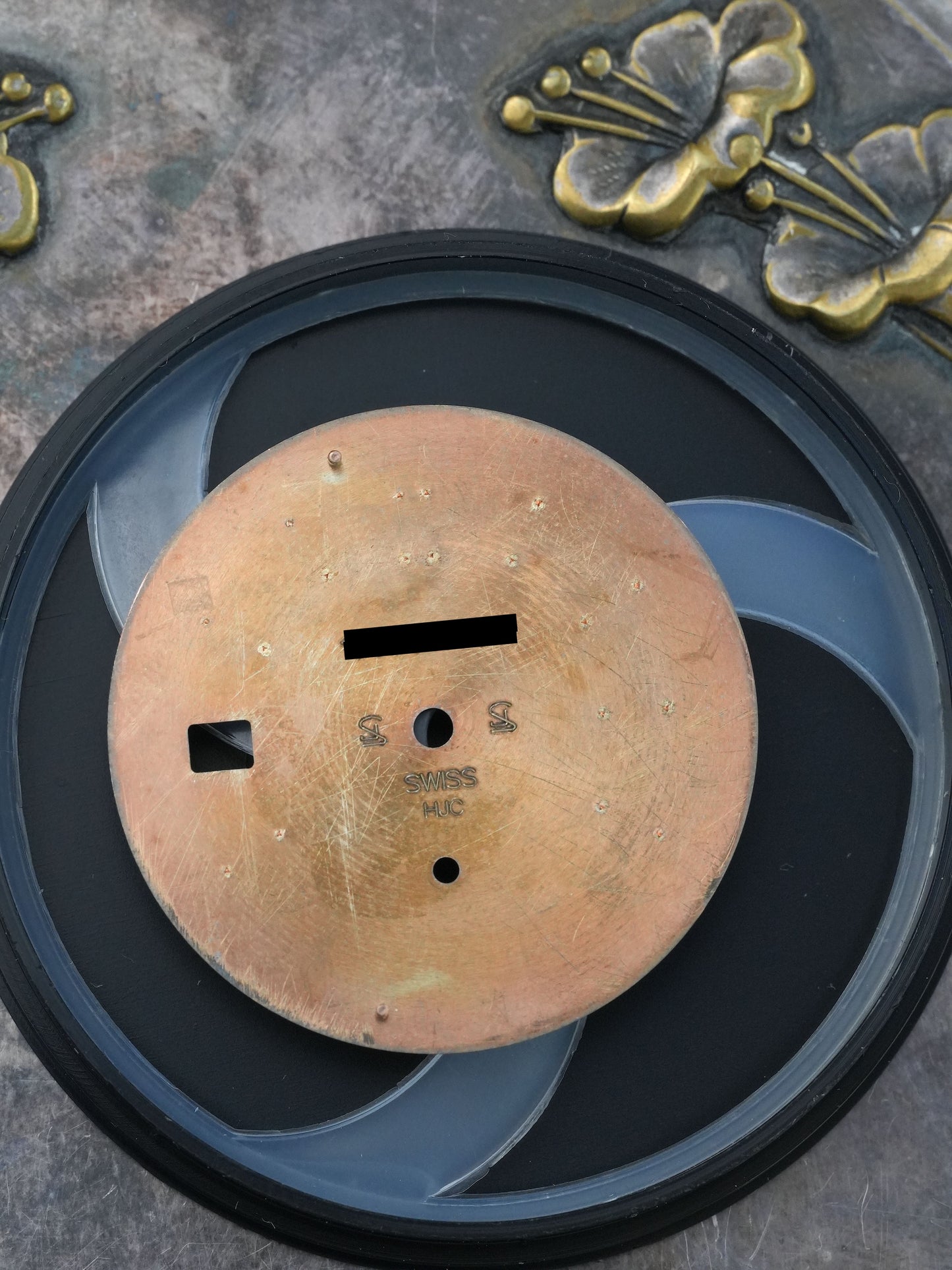 Patek Philippe Zifferblatt schwarz für Nautilus 5980/1R in Rose Gold