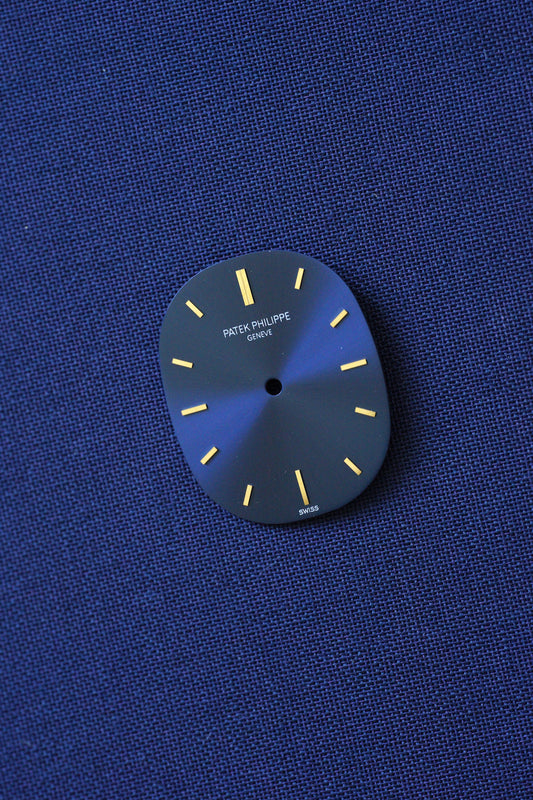 Patek Philippe NOS Zifferblatt blau für Ellipse 3548