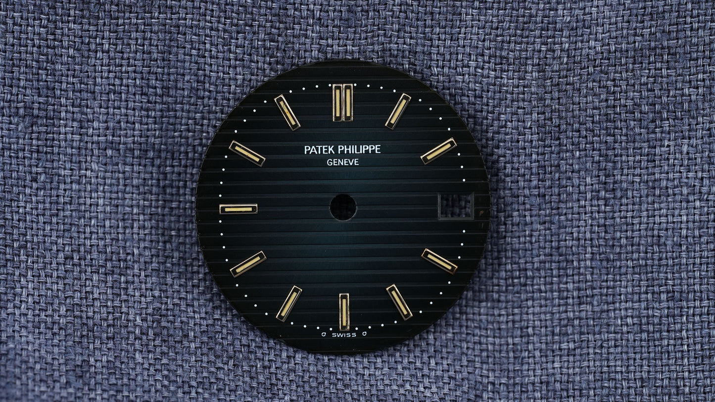 Patek Philippe blue Sigma dial for Nautilus white gold 3800G | platinum 3800P | 3800J tritium steel version