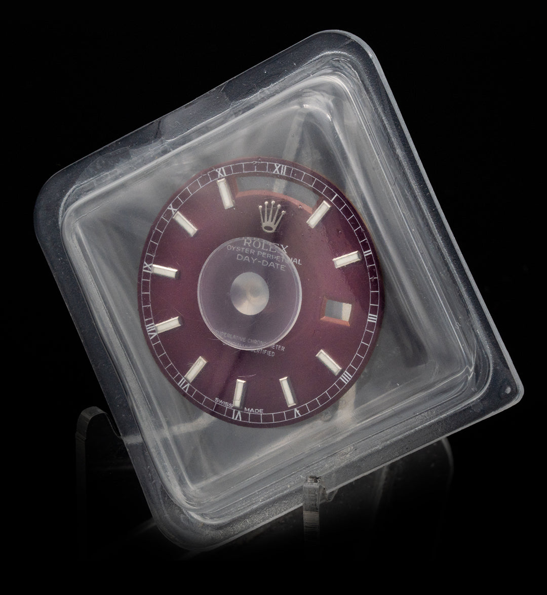 Rolex „Cherry Dial“ Zifferblatt für Day-Date in 36mm 18039 | 18239 | 118239 | 18279 | 118206 in Blister