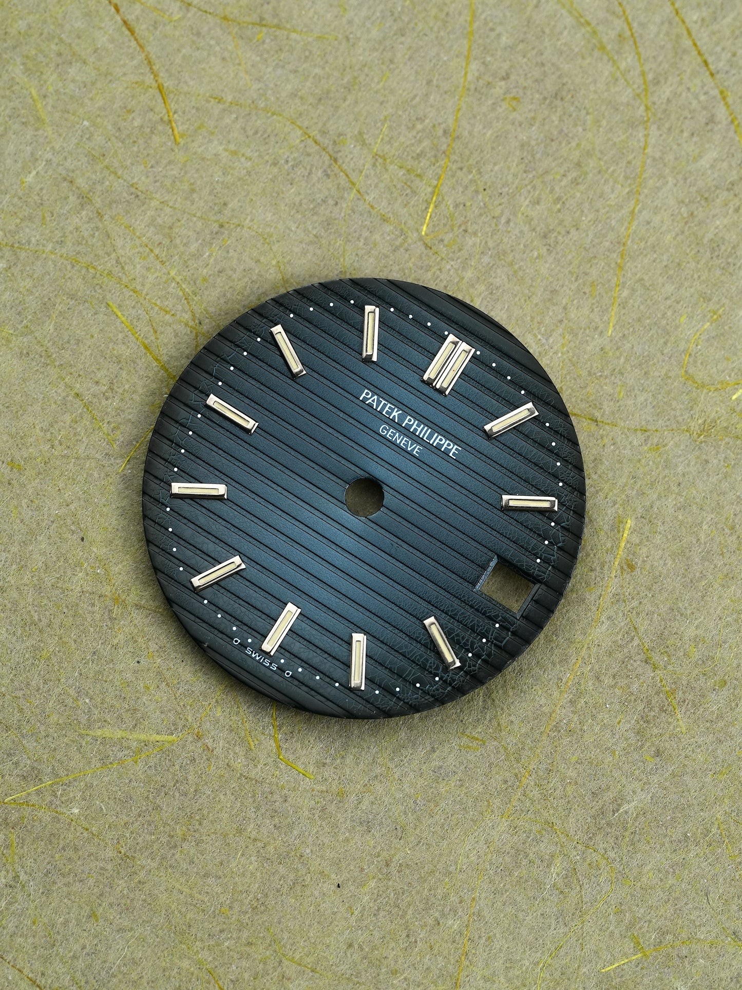 Patek Philipp sigma Blue Spider Dial for Nautilus 3800 steel & platinum Tritium