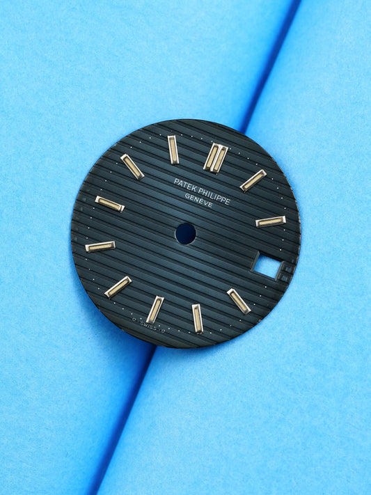 Patek Philipp sigma Blue Dial' for Nautilus 3800 steel & platinum tritium