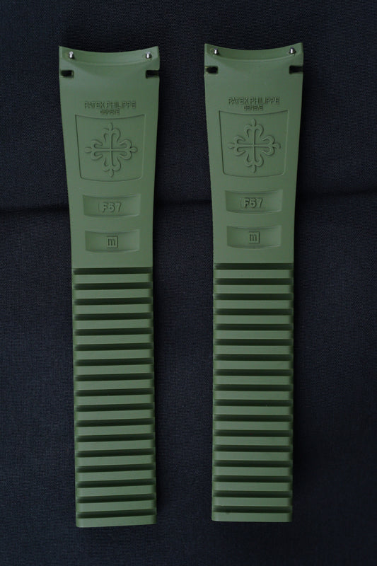 Patek Philippe NOS Aquanaut 5168 | 5968 kaki green rubber strap