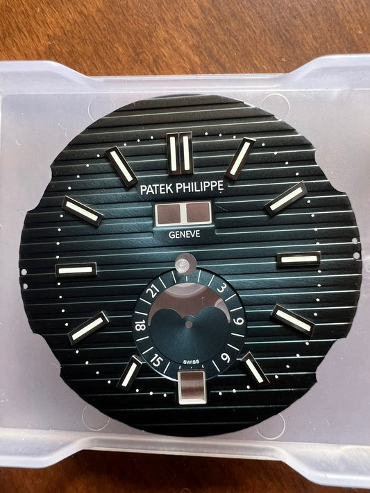Patek Philippe NOS Zifferblatt blau für Nautilus 5726 Perfekter Zustand