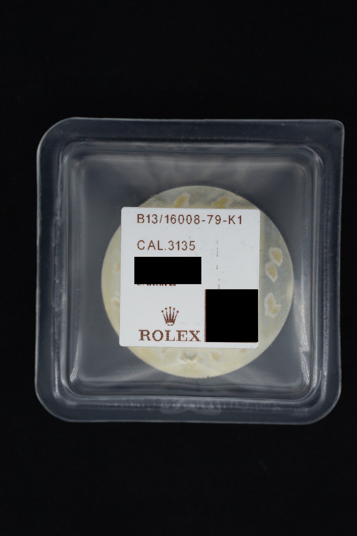 Rolex NOS „Pyramid“ Zifferblatt beige creme für OP Datejust 16013 | 16018 | 16233 | 16238 in Blister