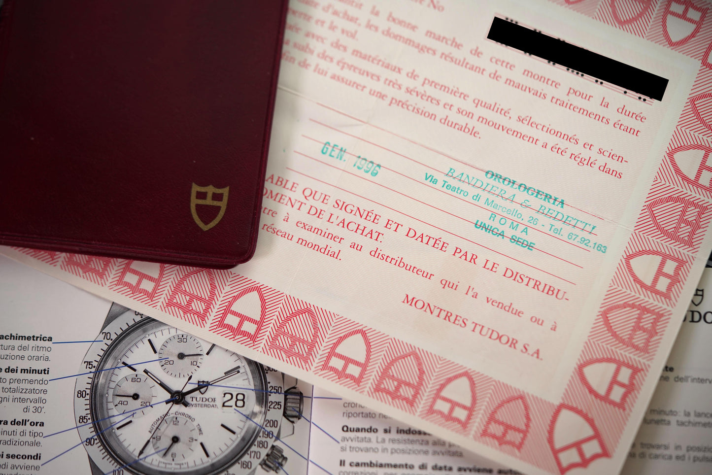 Tudor Oysterdate 79280 | Fullset | 1996 - Italy / Italien | Tritium