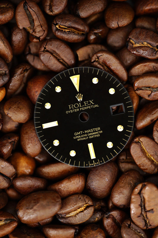 Rolex "Nipple Dial" dial black for GMT-Master 1675/8 & 1675/3 Titrium