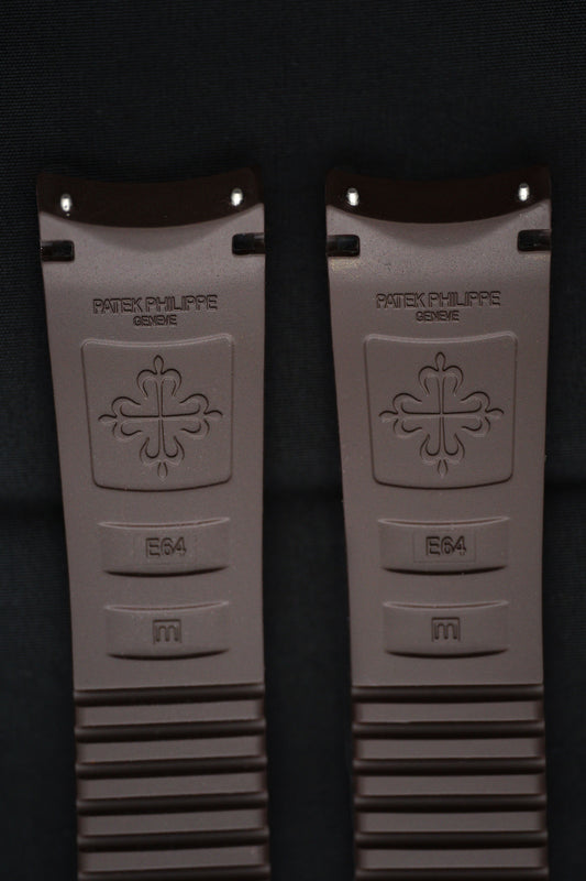 Patek Philippe NOS Braun Kautschuk Armband (E64) für Aquanaut 5164R