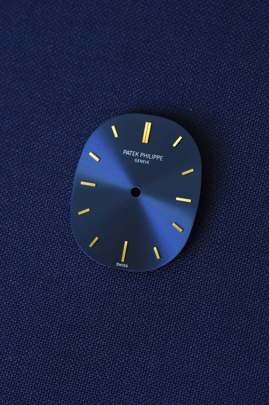 Patek Philippe NOS Zifferblatt blau für Ellipse 3548