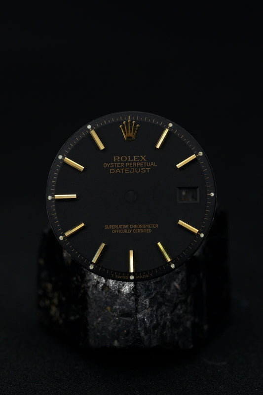 Rolex Matt Black Dial für Datejust 1601/3 | 1601/8