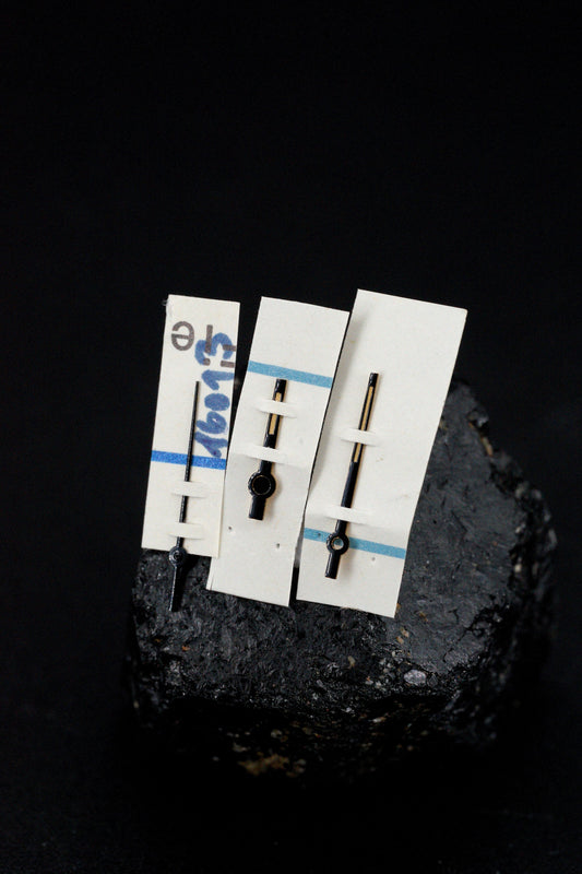 Rolex NOS "Buckley" Zeigersatz Schwarz für Datejust 16000 | 16030 | 16014 | 17000 | 17014 | 17013 Trtitum