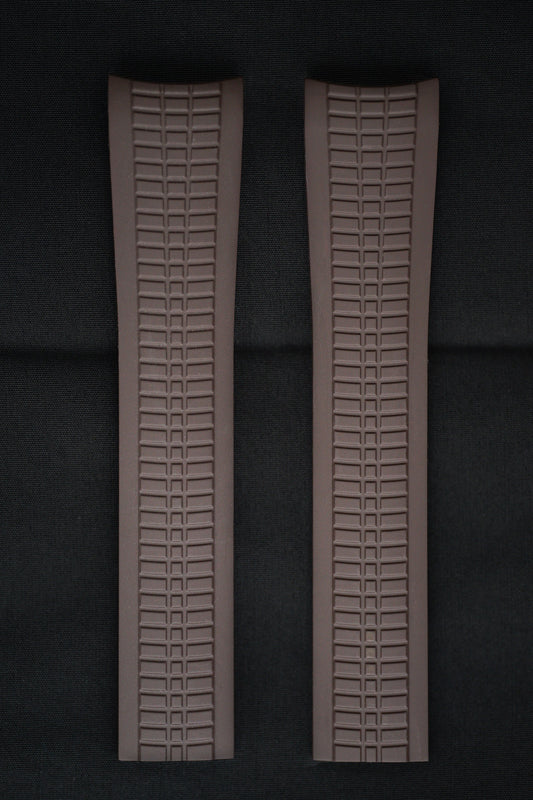 Patek Philippe NOS Braun Kautschuk Armband (E64) für Aquanaut 5164R