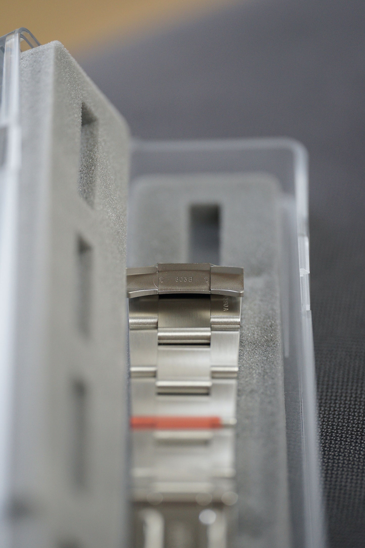 Rolex NOS Oyster Stahl Band 78390A mit SEL End Links 803B mit Box für Zenith Daytona